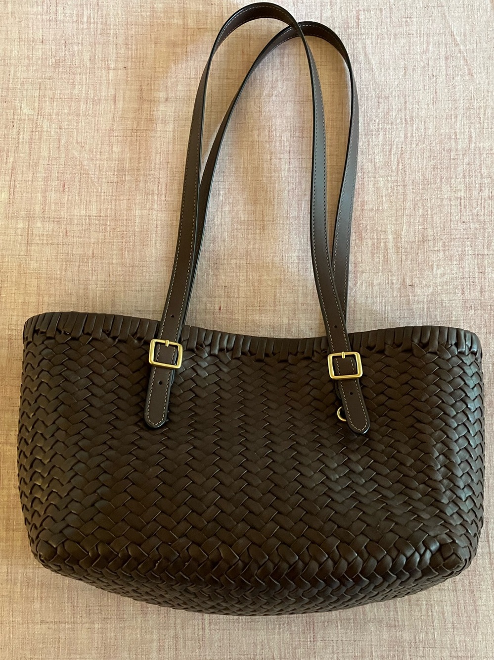 Coach Woven Swing Tote, in Maple